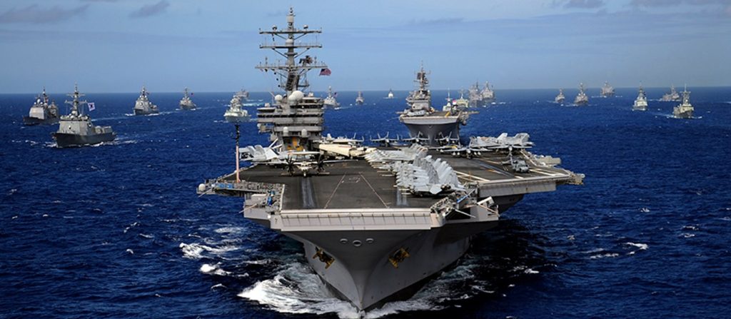 An aircraft carrier group