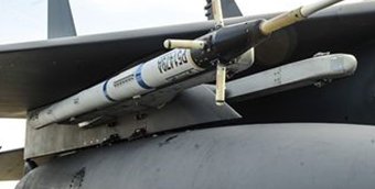 ACMI training pod attached to fighter jet