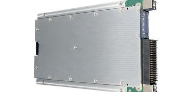 XCM3 electronic module with metal housings, connectors, and caution labels displayed side by side against a white background.